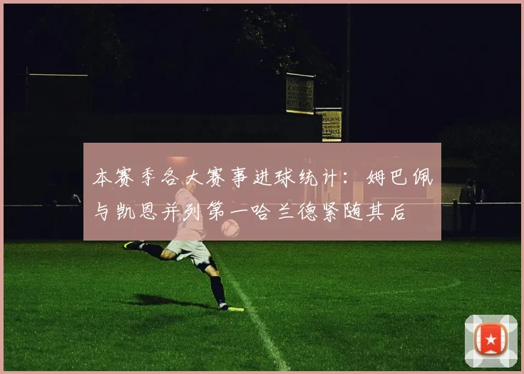 本赛季各大赛事进球统计：姆巴佩与凯恩并列第一哈兰德紧随其后